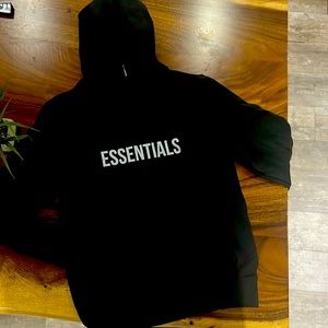 Black Hoodie with Essentials logo